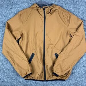 Cedarwood State Jacket Mens M‎ Brown Zip Hooded Windbreaker Lightweight